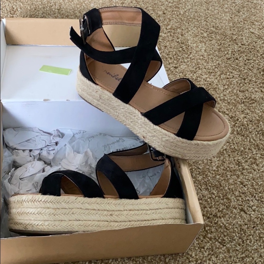 platform espadrille strapping sandals